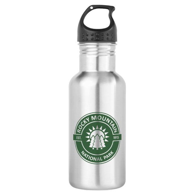 Botella De Agua Parque nacional de las Montañas Rocosas (Anverso)