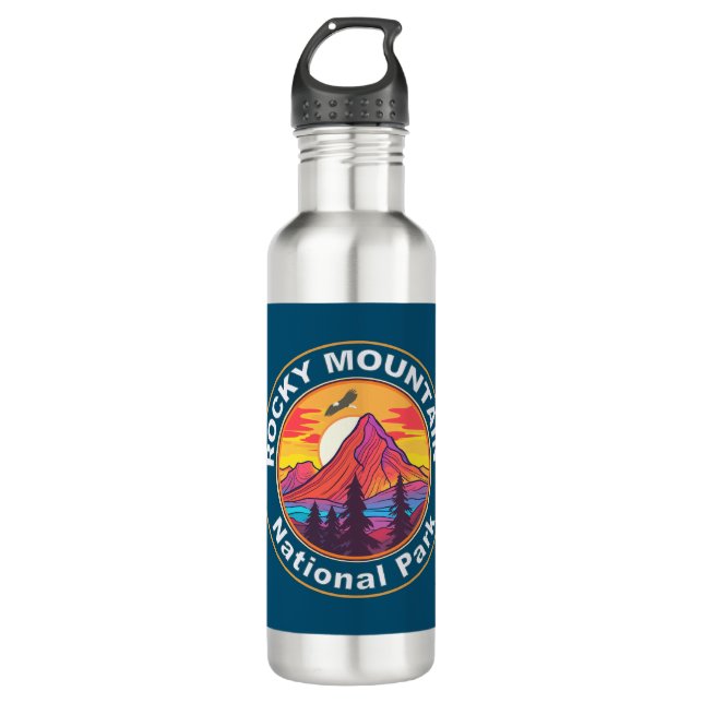 Botella De Agua Parque nacional de las Montañas Rocosas (Anverso)