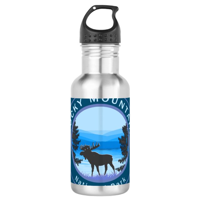 Botella De Agua Parque nacional de las Montañas Rocosas (Anverso)