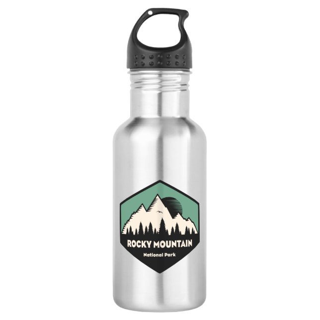Botella De Agua Parque nacional de las Montañas Rocosas (Anverso)