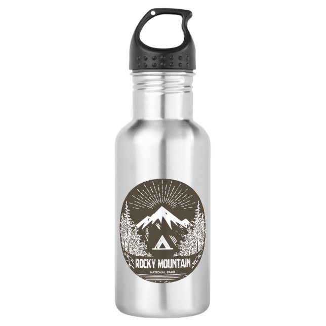 Botella De Agua Parque nacional de las Montañas Rocosas (Anverso)
