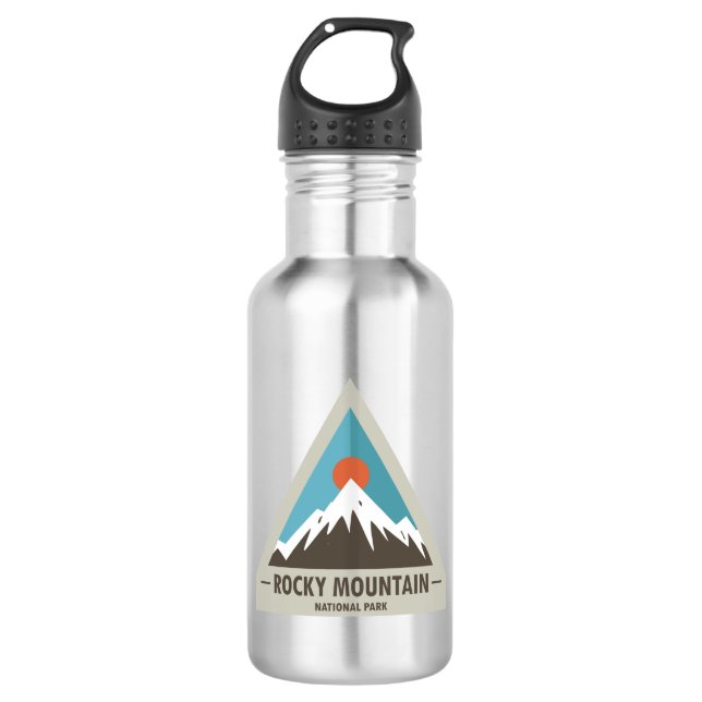 Botella De Agua Parque nacional de las Montañas Rocosas (Anverso)