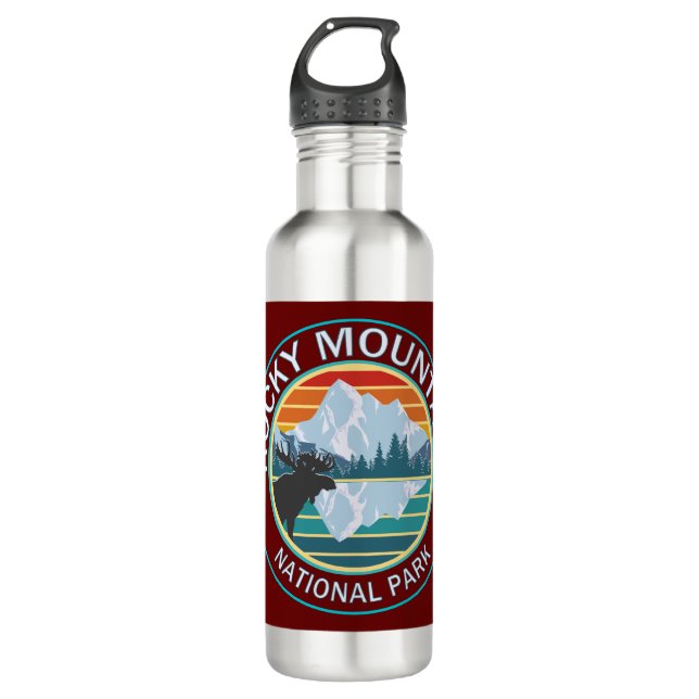 Botella De Agua Parque nacional de las Montañas Rocosas (Anverso)