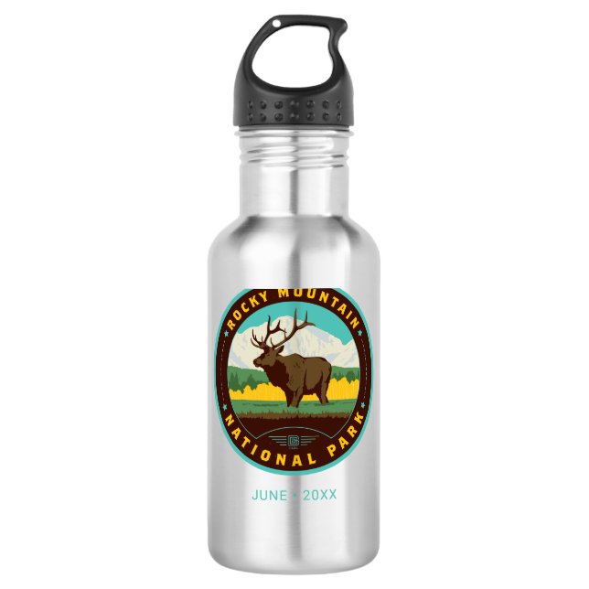 Botella De Agua Parque nacional de las Montañas Rocosas (Anverso)