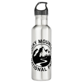 Botella De Agua Parque nacional de las Montañas Rocosas Emblem