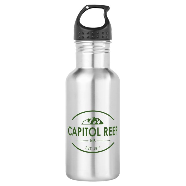 Botella De Agua Parque nacional de los arrecifes del Capitolio (Anverso)