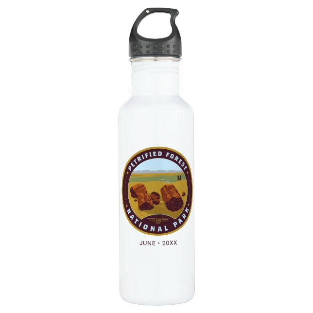 Botella De Agua Parque nacional de los bosques petrolíferos (Anverso)