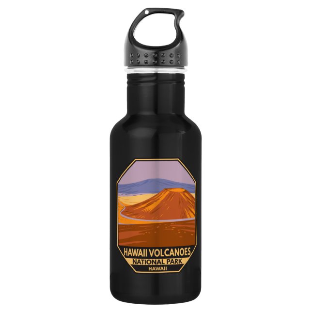 Botella De Agua Parque nacional de los Volcanes de Hawái Mauna Kea (Anverso)