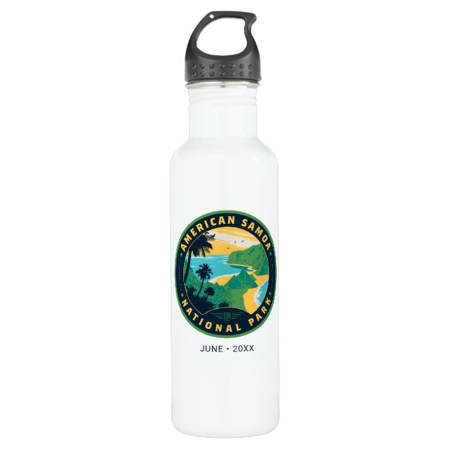 Botella De Agua Parque nacional de Samoa Americana (Anverso)