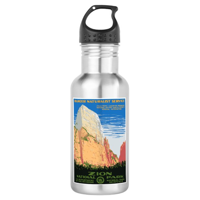 Botella De Agua Parque Nacional de Zion (Anverso)