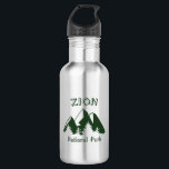 Botella De Agua Parque nacional de Zion<br><div class="desc">El Parque Nacional Zion,  en el sur de Utah,  es uno de los parques más hermosos del sistema americano.</div>