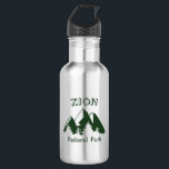 Botella De Agua Parque nacional de Zion<br><div class="desc">El Parque Nacional Zion,  en el sur de Utah,  es uno de los parques más hermosos del sistema americano.</div>