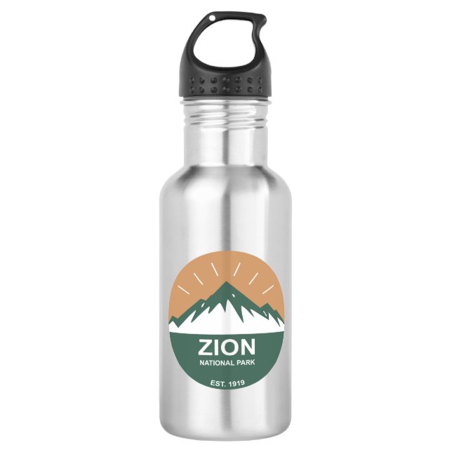 Botella De Agua Parque Nacional de Zion (Anverso)