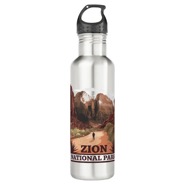 Botella De Agua Parque nacional de Zion (Anverso)