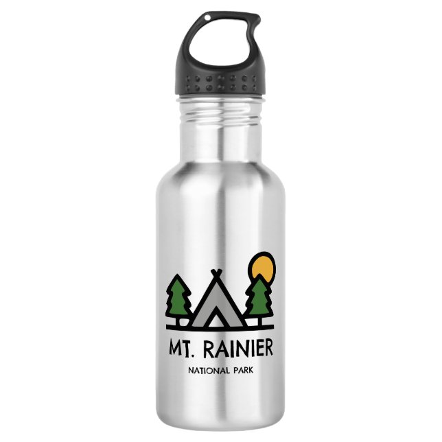 Botella De Agua Parque nacional del Monte Rainier (Anverso)