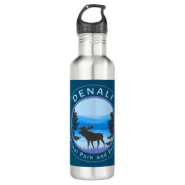 Botella De Agua Parque nacional Denali y Preservar Moose
