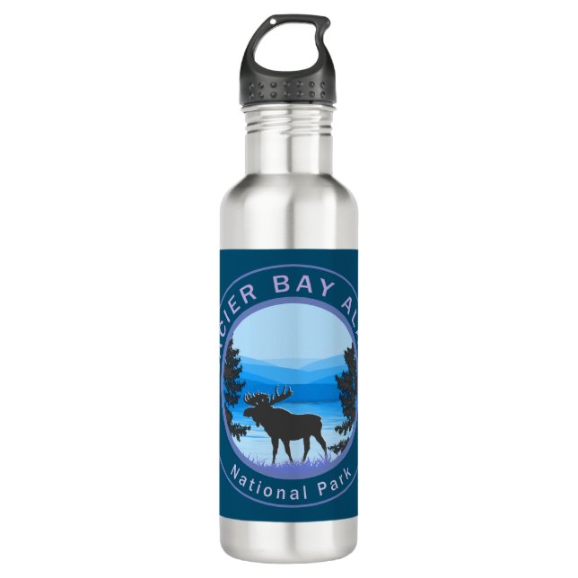 Botella De Agua Parque nacional Glaciar Bay Moose (Anverso)