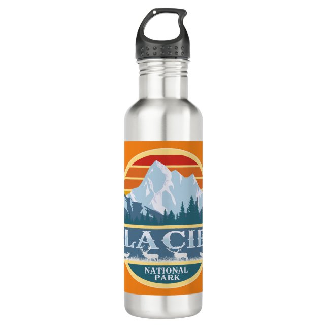Botella De Agua Parque nacional Glaciar Elk (Anverso)