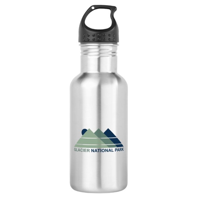 Botella De Agua Parque nacional Glaciar Montaña Sun (Anverso)