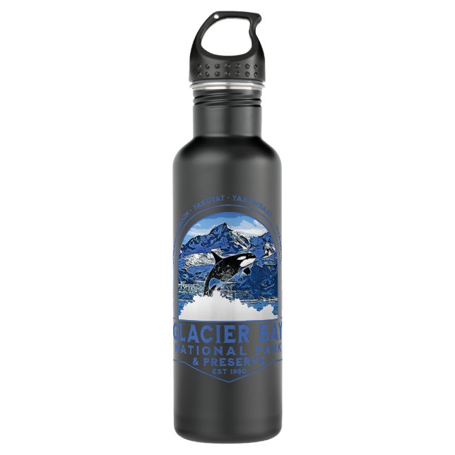 Botella De Agua Parque nacional Glacier Bay Alaska Orca Fi (Anverso)