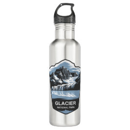 Botella De Agua Parque nacional Glacier Emblem