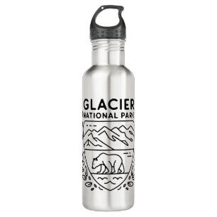 Botella De Agua Parque nacional Glacier Emblem