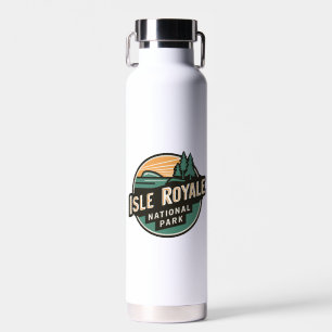 Botella De Agua Parque nacional Isle Royale Parque nacional Retro