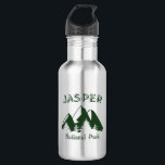 Botella De Agua Parque nacional Jasper<br><div class="desc">El Parque Nacional Jasper en Alberta Canadá cubre una extensa región de rugosos senderos y terreno montañoso contrastados con frágiles ecosistemas protegidos así como el mundialmente reconocido Columbia Icefield.</div>