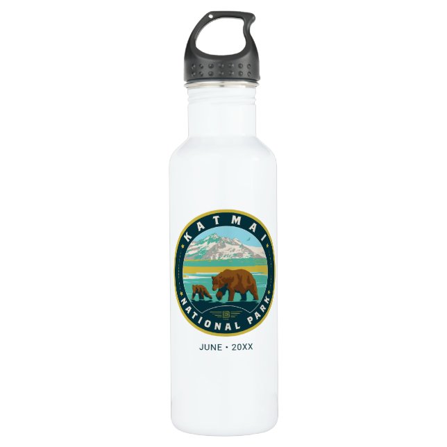 Botella De Agua Parque nacional Katmai (Anverso)