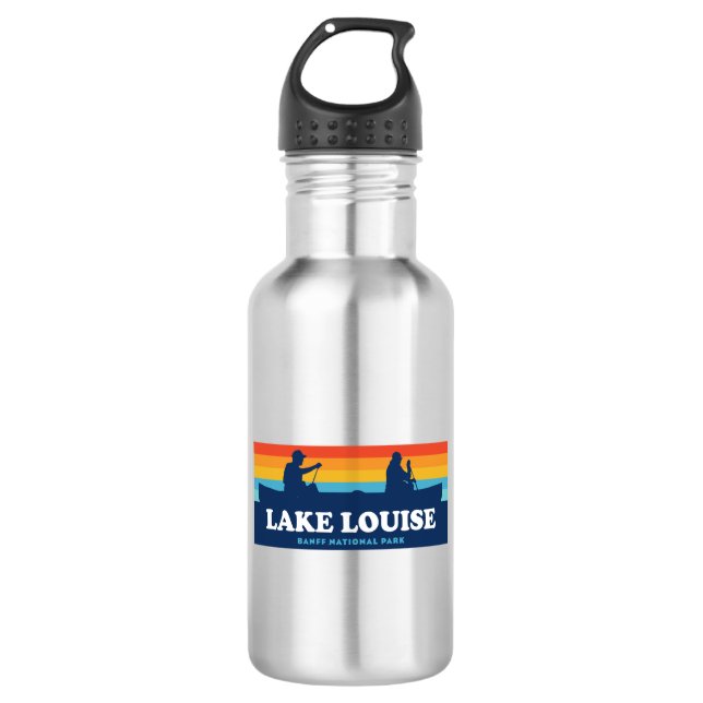 Botella De Agua Parque nacional Lake Louise Banff Canoe (Anverso)