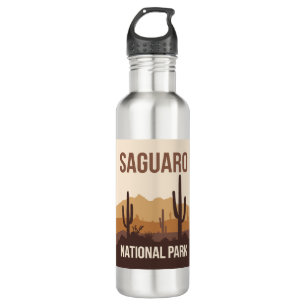 Botella De Agua Parque nacional Saguaro Arte de viajes mínimo
