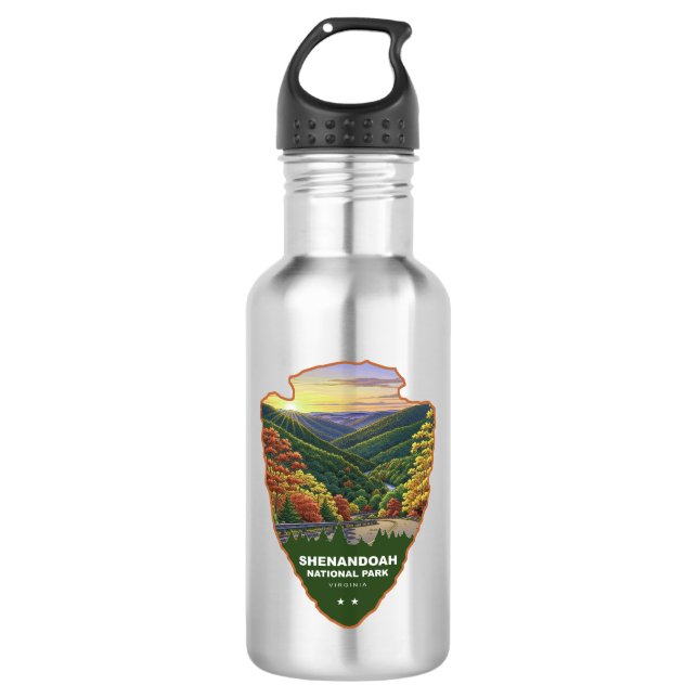 Botella De Agua Parque Nacional Shenandoah Arrowhead (Anverso)