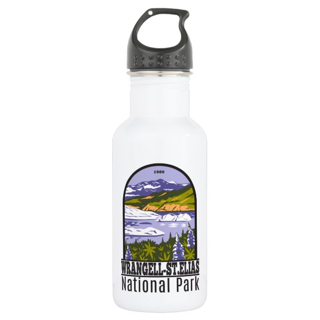 Botella De Agua Parque nacional Wrangell St Elias Lago Nizina Alas (Anverso)