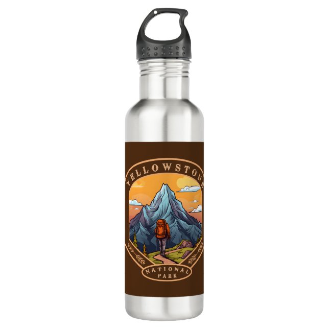Botella De Agua Parque nacional Yellowstone (Anverso)