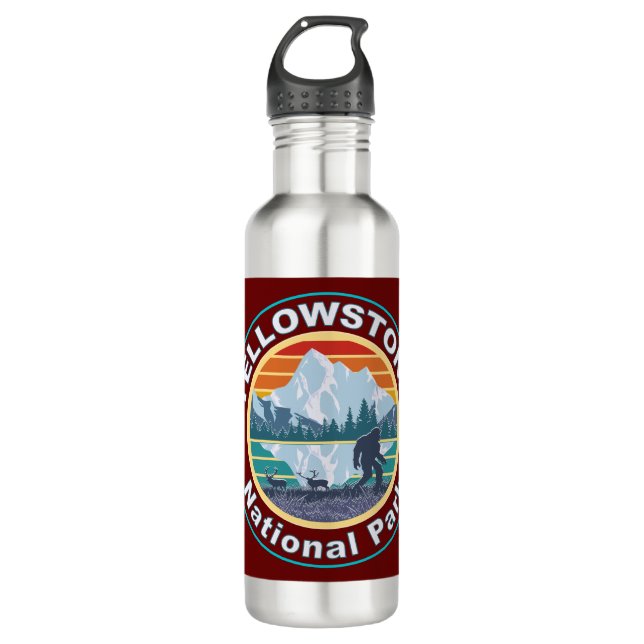 Botella De Agua Parque nacional Yellowstone Bigfoot (Anverso)