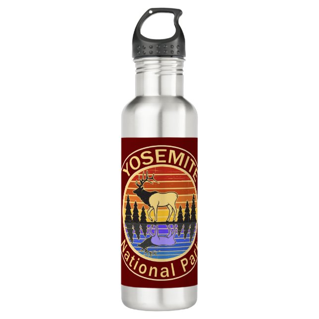 Botella De Agua Parque nacional Yosemite Elk (Anverso)