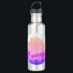 Botella De Agua Parque nacional Yosemite Media Domo Art Purple<br><div class="desc">Echa un vistazo a este impresionante lápiz de color del Parque Nacional Yosemite en California. Recolectar todos los parques, estoy creando otros nuevos todo el tiempo. ¡Chequea mi tienda para más caminatas, acampar, vanlife, pájaros y mucho más! También se puede encontrar este diseño en tés, tazas, pegatinas, almohadas e imanes....</div>