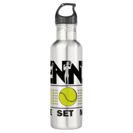 Botella De Agua Partida de juego de tenis