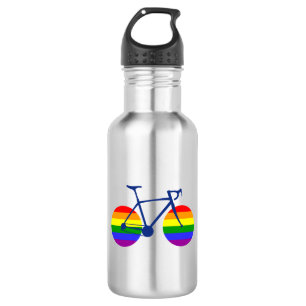 Botella De Agua Paseo en bicicleta con orgullo