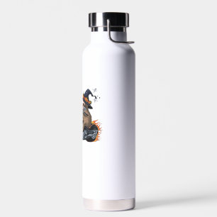 Botella De Agua Paseo en motocicleta de perezoso espeluznante dive