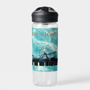 Botella De Agua Paseo marítimo del cielo azul