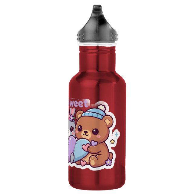 Botella de agua pastel de amigos animales Kawaii d (Derecha)