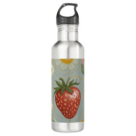 Botella De Agua Pastel Floral y Berry Delight