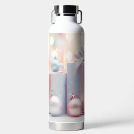 BOTELLA DE AGUA PASTEL HOLIDAY CHRISTMAS PRESENTS AND BALLS