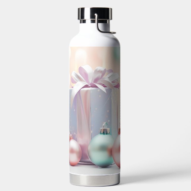 BOTELLA DE AGUA PASTEL HOLIDAY CHRISTMAS PRESENTS AND BALLS (Izquierda)