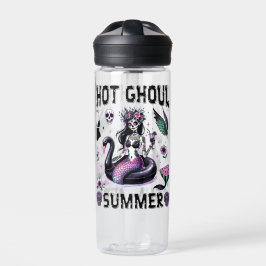 Botella De Agua Pastel Retro Goth Mermaid Swan Summer Halloween