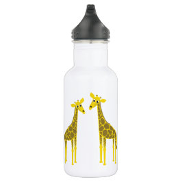 Botella De Agua Pastor de jirafas feliz