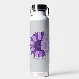 Botella De Agua Pata de girasol lavanda del legado de Rebekah