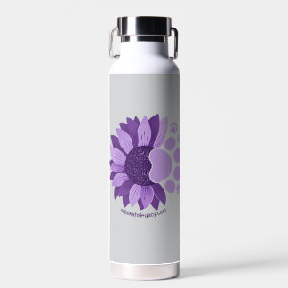 Botella De Agua Pata de girasol lavanda del legado de Rebekah