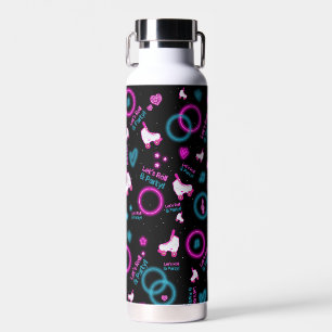 Botella De Agua Patinaje de rodillos brillantes Neon
